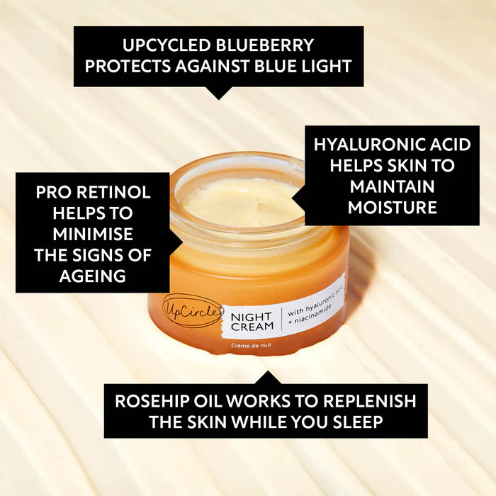 Night Cream with Hyaluronic Acid + Niacinamide 55ml