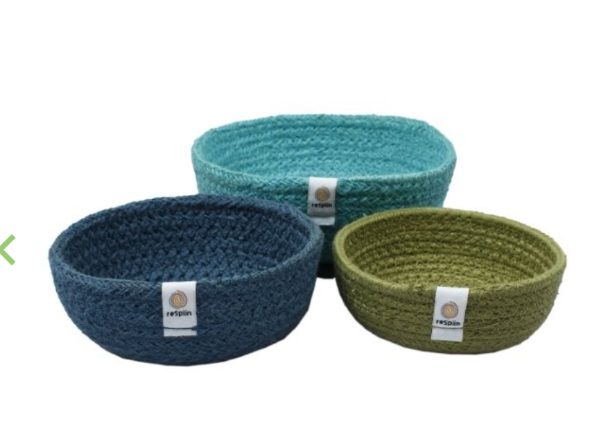 Jute Mini Bowl Set
