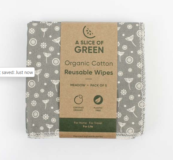Reusable Wipes - pack of 5