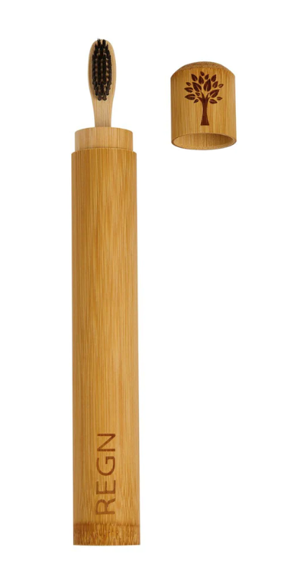 Bamboo Toothbrush Case