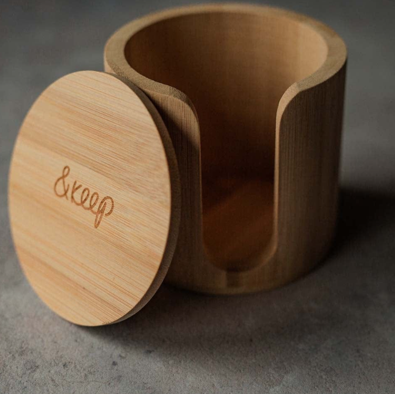 Bamboo Storage Box for Make-up Wipes
