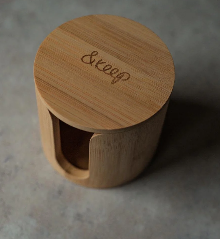 Bamboo Storage Box for Make-up Wipes
