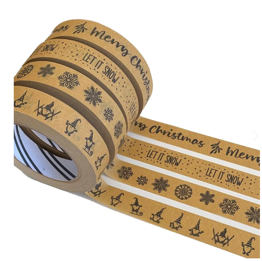 Festive Biodegradable Paper Tape 24MM X 50M