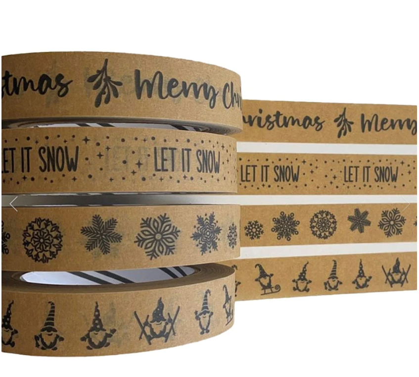 Festive Biodegradable Paper Tape 24MM X 50M