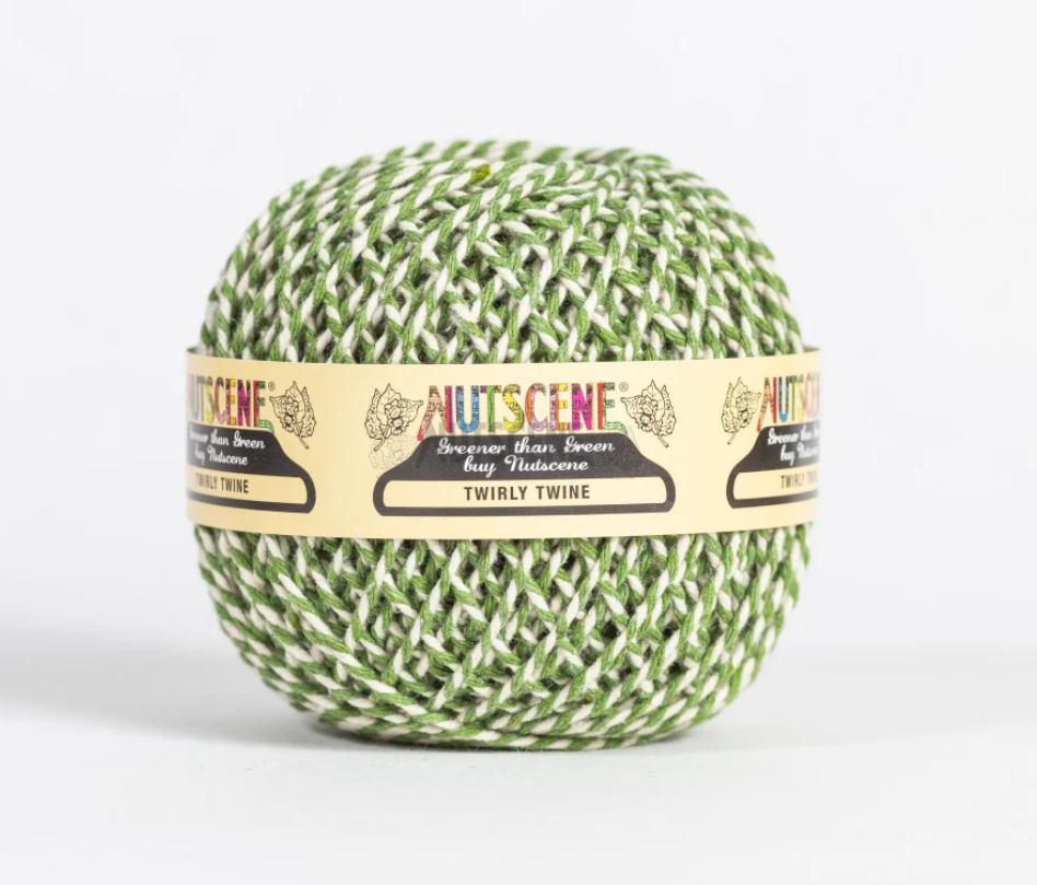 Twirly Twine 75m Green/White - Nutscene