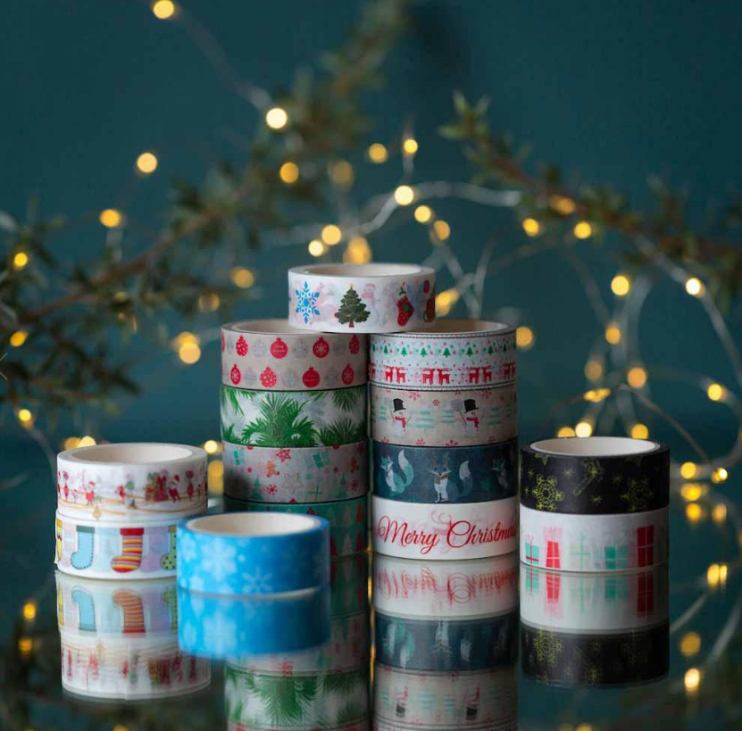 Festive Washi Paper Tape 15MM X 5M