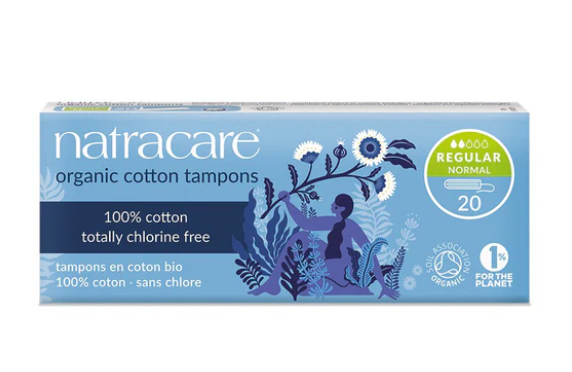 Organic Non-Applicator Tampons - Regular, pack of 20 by Natracare