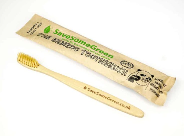 Bamboo Toothbrush with Medium Bristles - Adult by Save Some Green