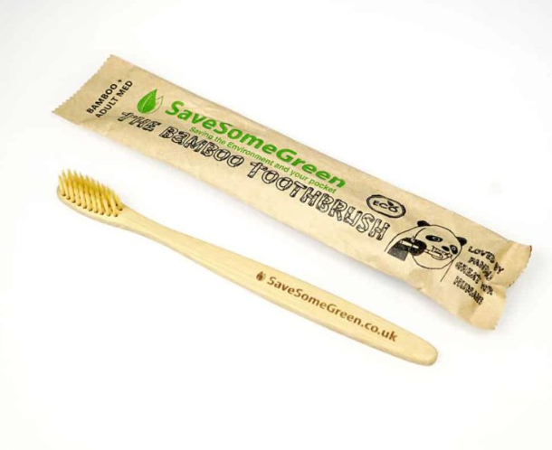 Bamboo Toothbrush with Medium Bristles - Adult by Save Some Green