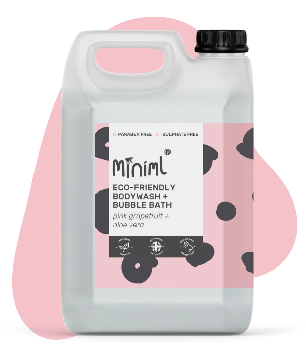 READY FILLED Body wash / Bubblebath in 5l container - various scents by Miniml