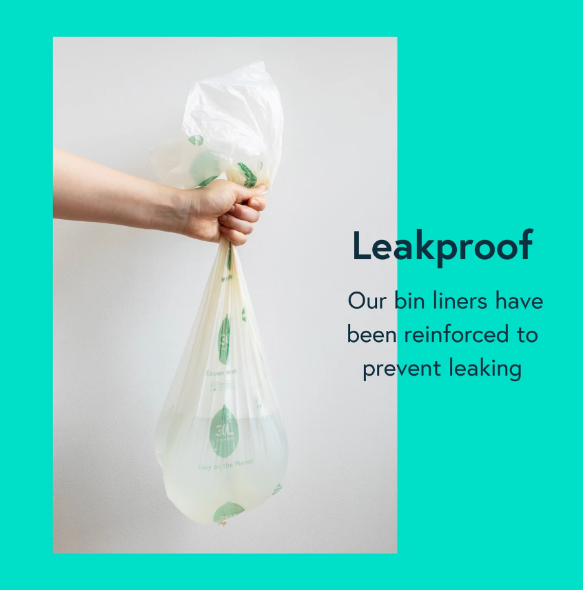 Compostable Bin Liners (50L) 25 Bags per Roll by SEEP