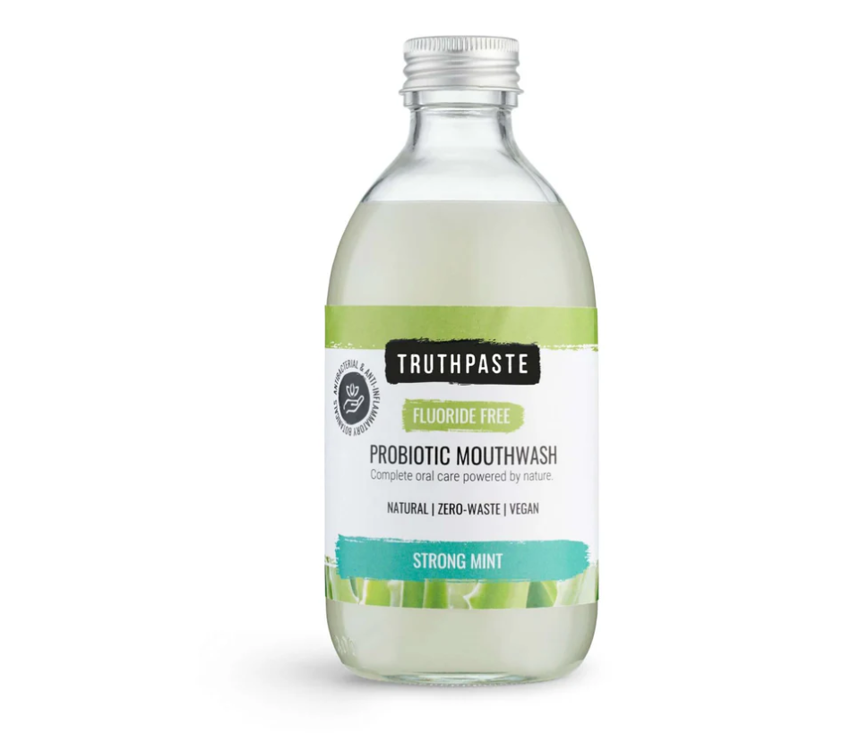 Strong Mint Probiotic Mouthwash Fluoride Free (300ml) by Truthpaste