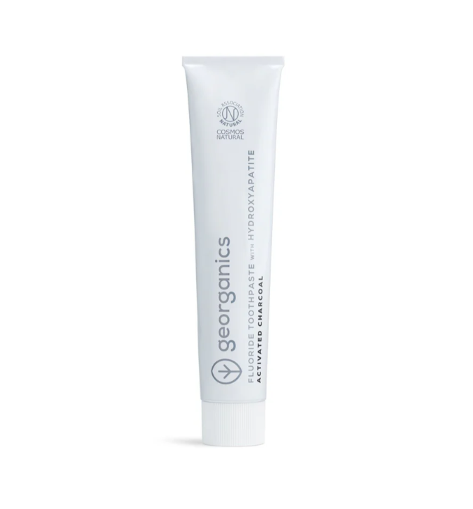 Toothpaste TUBE with Hydroxyapatite - Activated Charcoal (120ml) by Georganics
