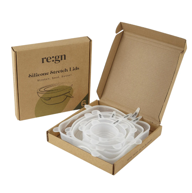 Reusable Silicone Lids - Set of 6 by Re:gn