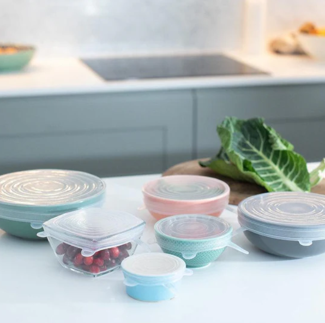 Reusable Silicone Lids - Set of 6 by Re:gn