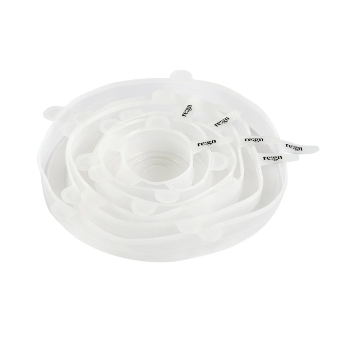Reusable Silicone Lids - Set of 6 by Re:gn