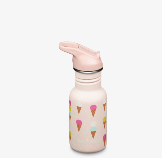 Kid Kanteen Single Wall Bottle with Flip Cap - 355ml - in various designs by Klean Kanteen