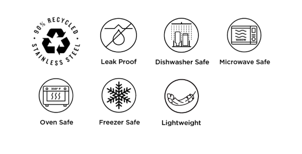 Rise SMALL Meal Box - 680ml - in various colours by Klean Kanteen