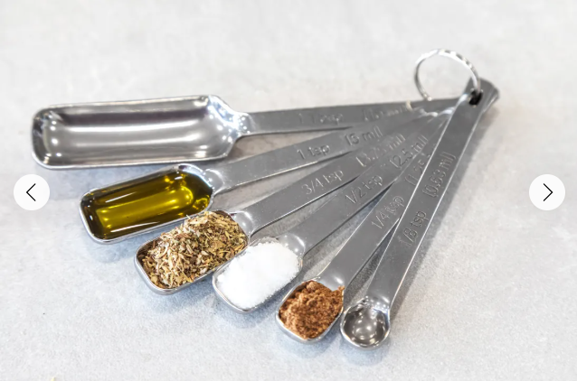 Measuring Spoon Set of 6 - stainless steel - by Masterclass
