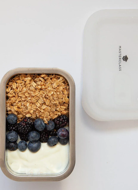 500ml Stainless Steel Food Storage Container with Lid - by Masterclass