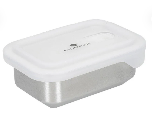 500ml Stainless Steel Food Storage Container with Lid - by Masterclass