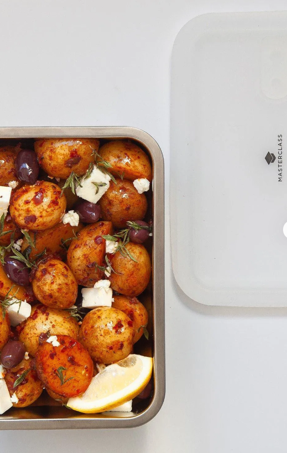 1300ml Stainless Steel Food Storage Container with Lid - by Masterclass