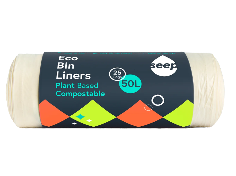 Compostable Bin Liners (50L) 25 Bags per Roll by SEEP