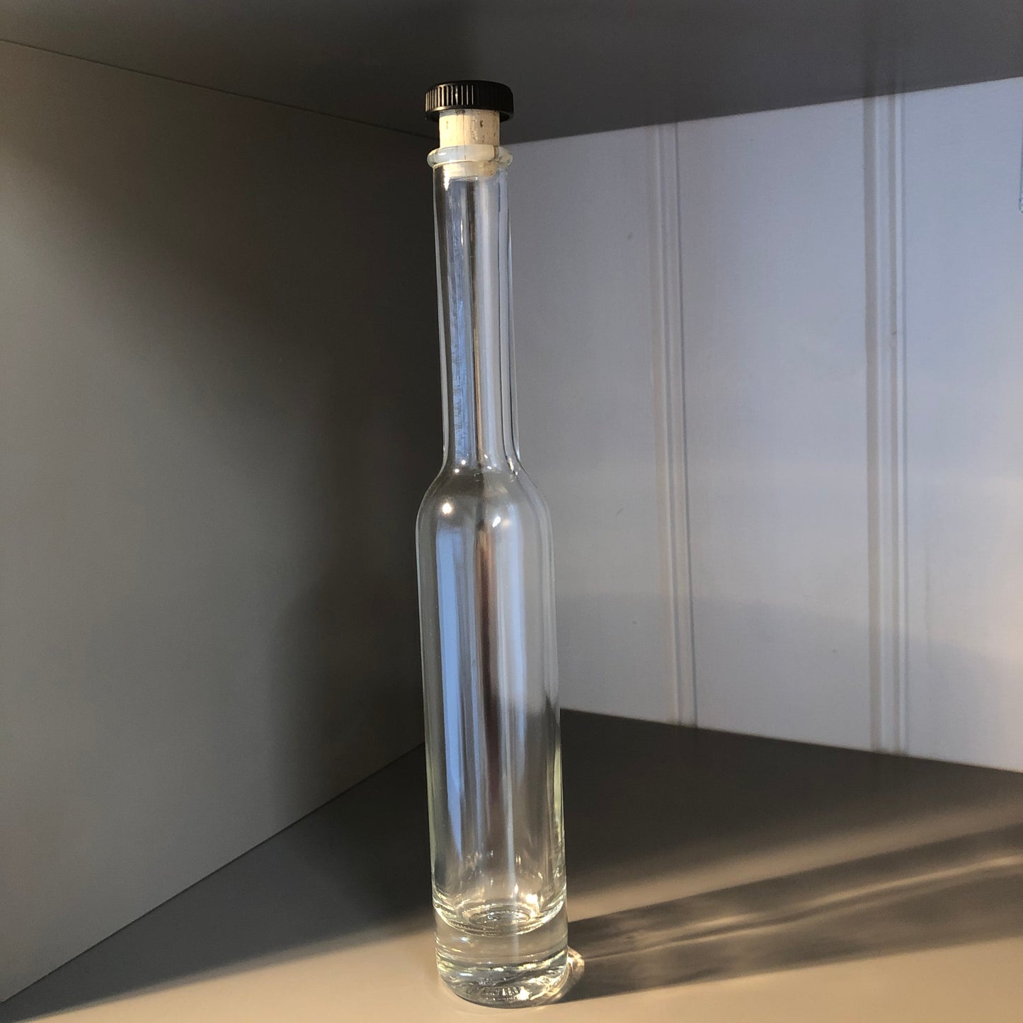 B&M glass tall bottle w/cork
