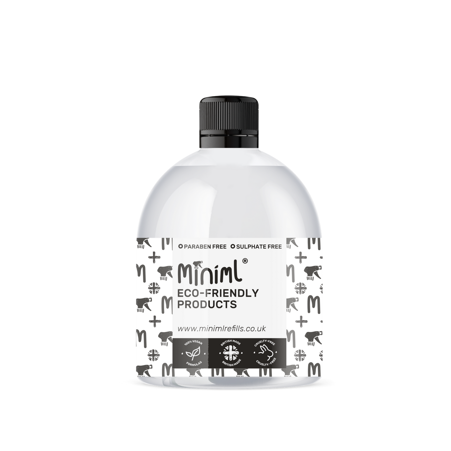 Bottle Plastic 500ml (SHORT) Miniml