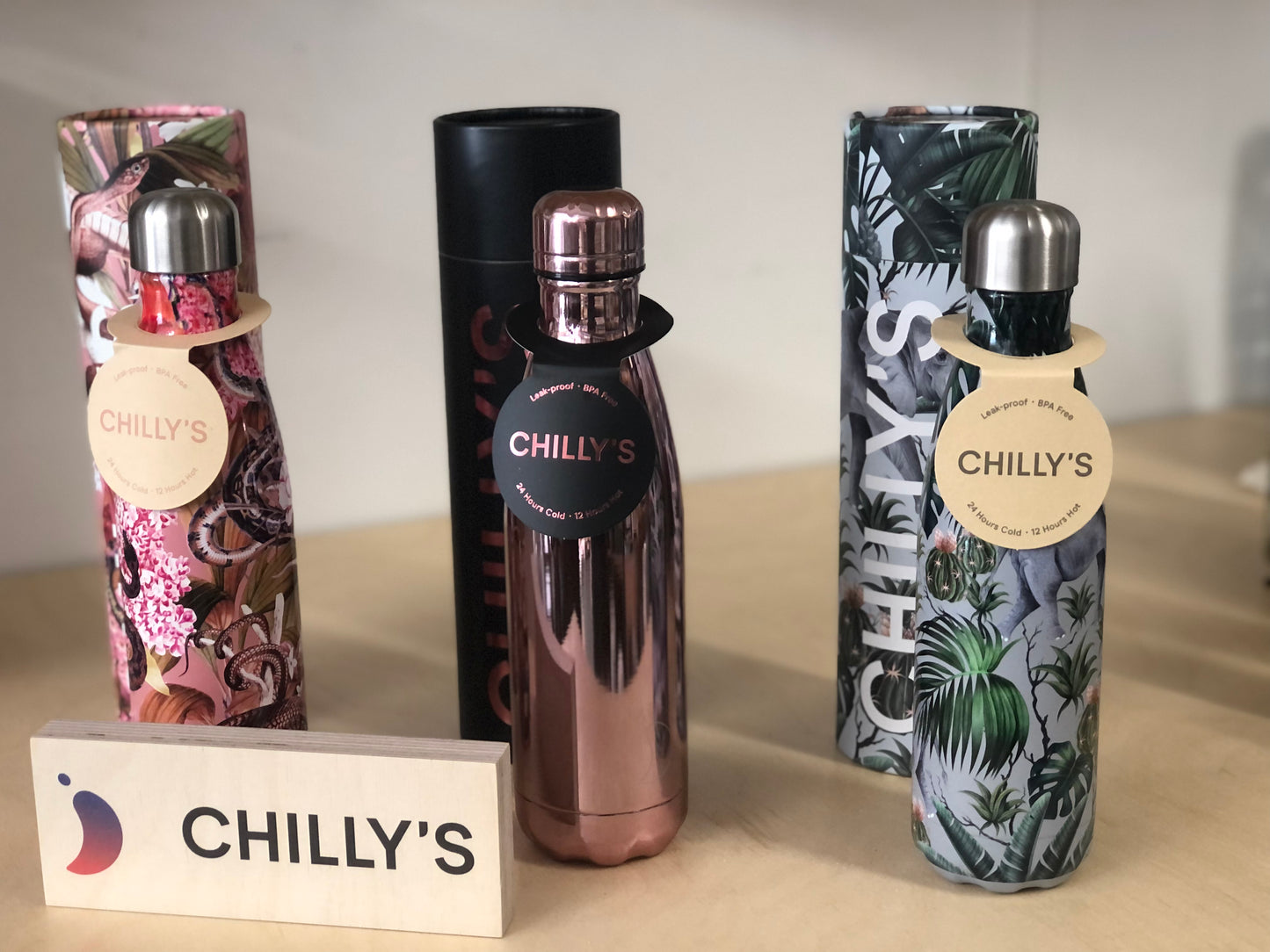 Chilly Bottle 500ml CHROME / PATTERN