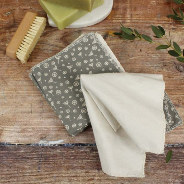 Organic Cotton Reusable Wipes - Pack of 5