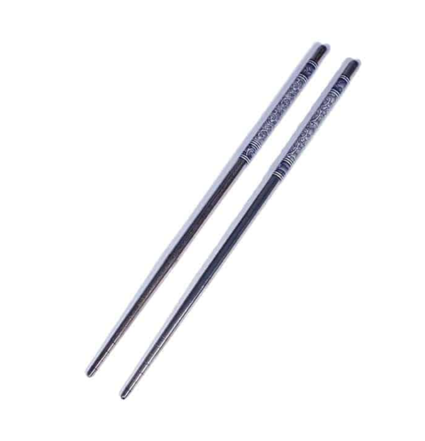 Hollow Stainless Steel Chopsticks - 1 Pair
