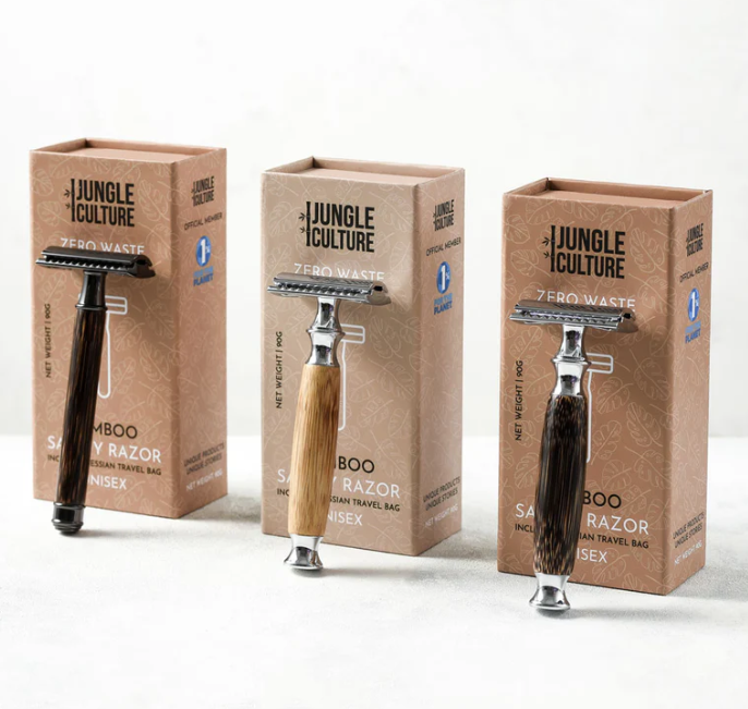 Jungle Culture Bamboo Safety Razor - various colours