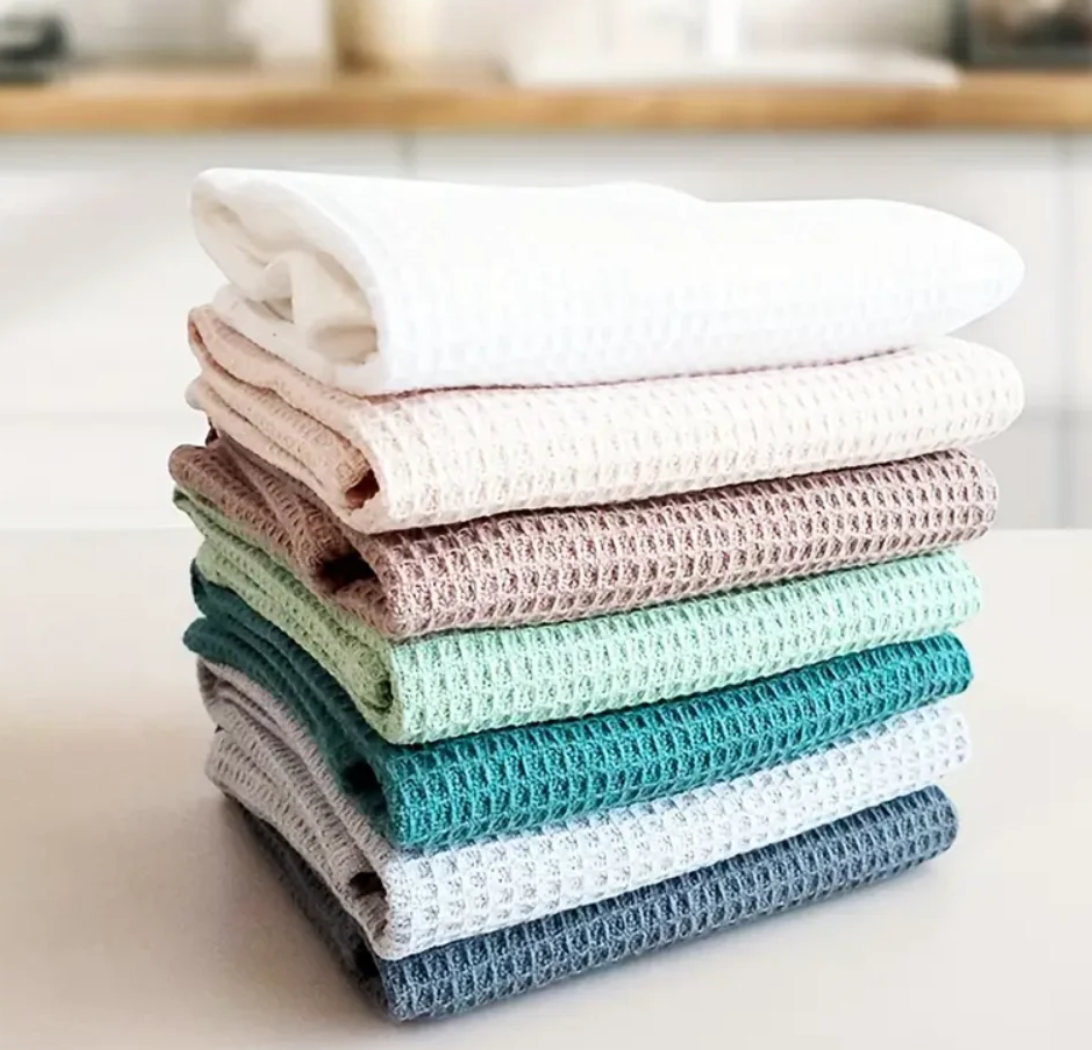 Waffle Tea Towel 4  pack - various colours by Re:gn