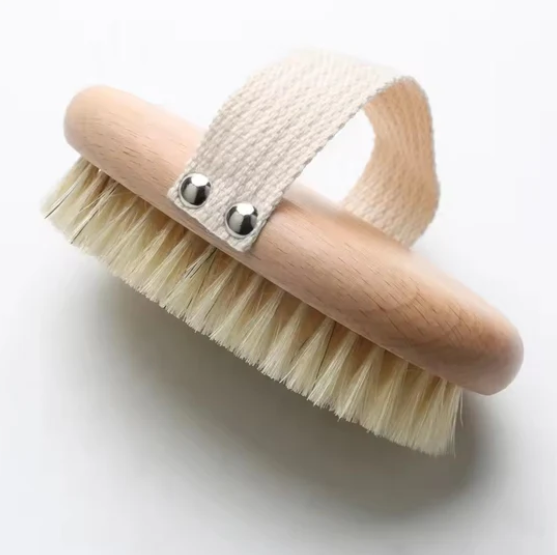 Natural Beechwood Body Exfoliating Brush, Eco Plastic Free Body Exfoliator by Re:gn
