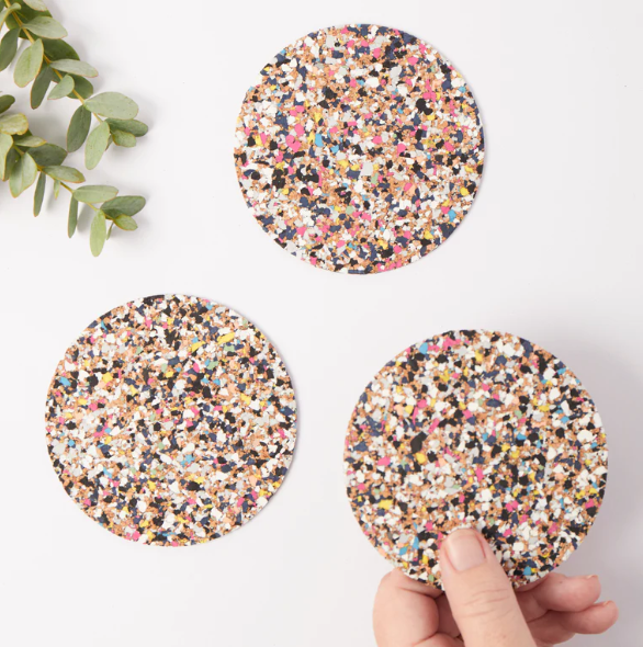 Beach Clean Coasters Round - Set of 4 by Liga