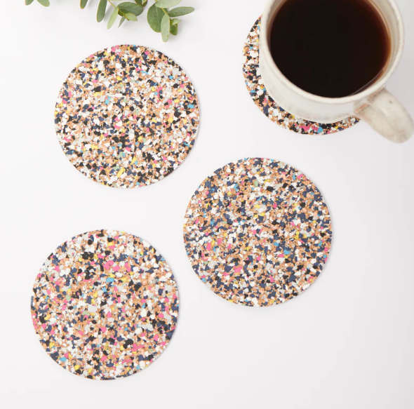 Beach Clean Coasters Round - Set of 4 by Liga