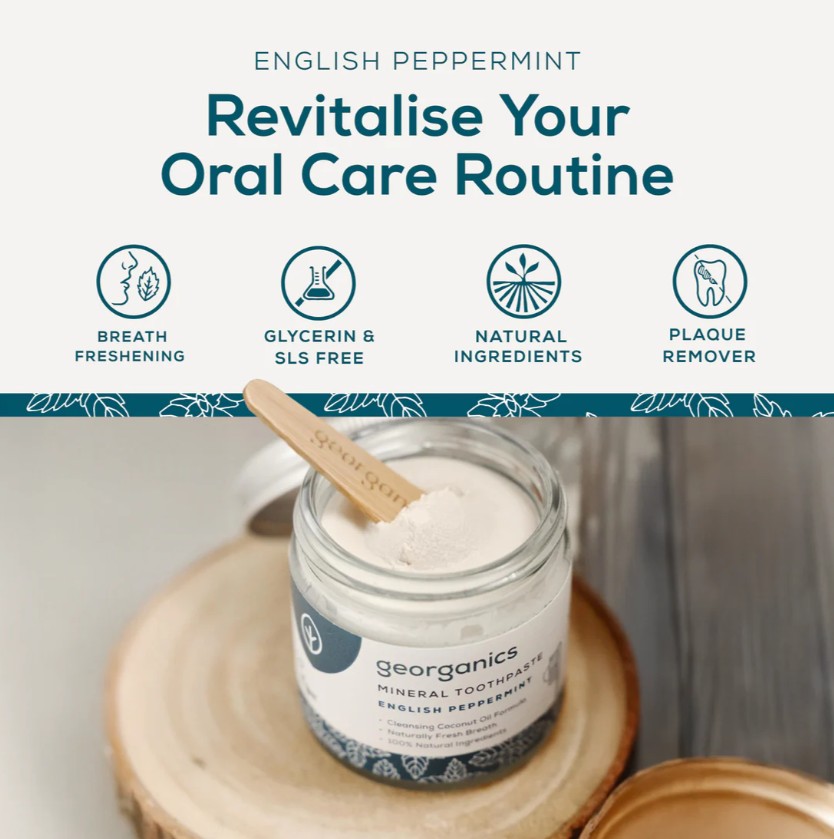 Fluoride Toothpaste - Peppermint (120ml) by Georganics