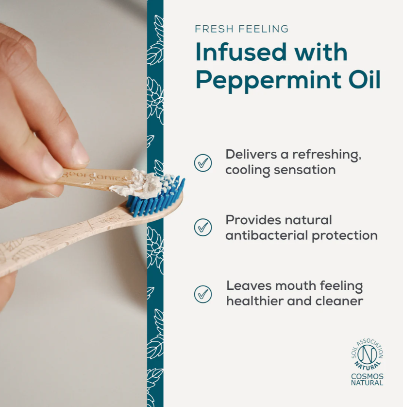 Fluoride Toothpaste - Peppermint (120ml) by Georganics