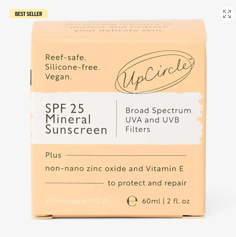 UpCircle SPF 25 Mineral Sunscreen 60ml