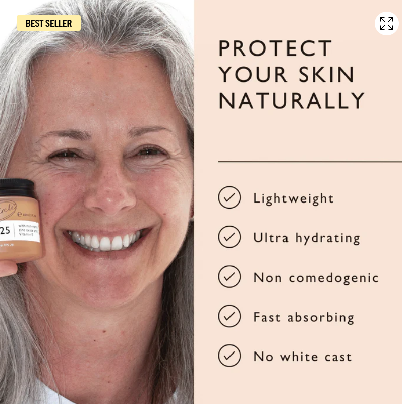 UpCircle SPF 25 Mineral Sunscreen 60ml