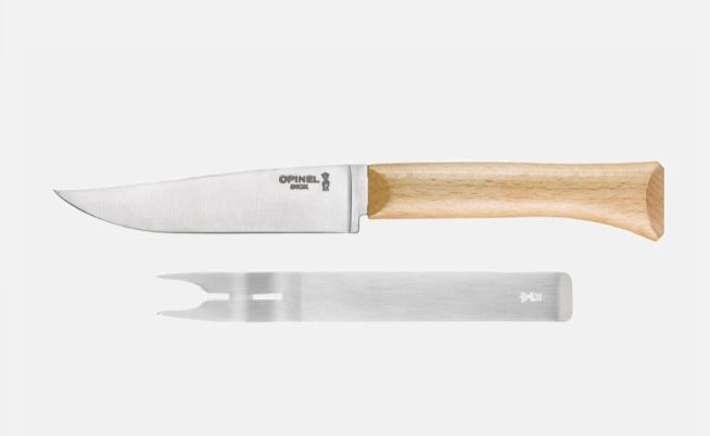 Cheese Knife and Fork Set - by Opinel