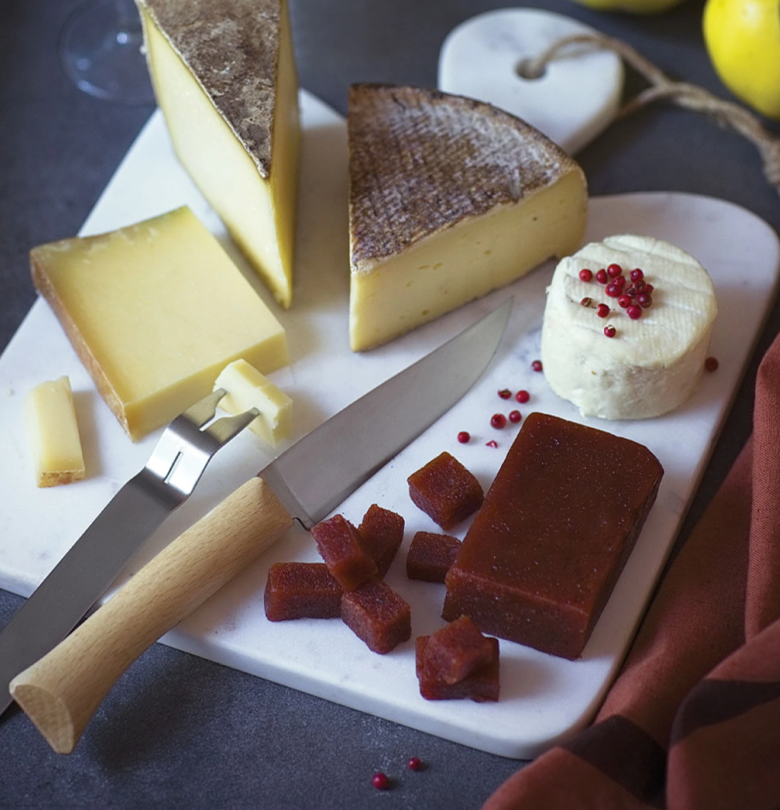 Cheese Knife and Fork Set - by Opinel
