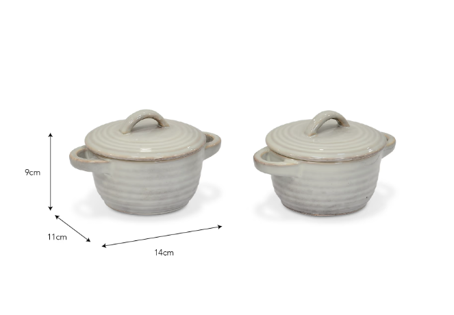 Ramekin with Lid - Set of 2