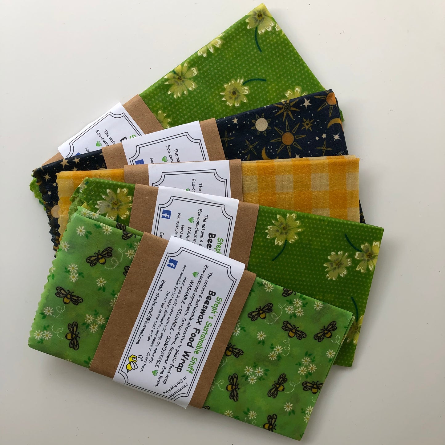 Steph's Beeswax Wraps - Single Large