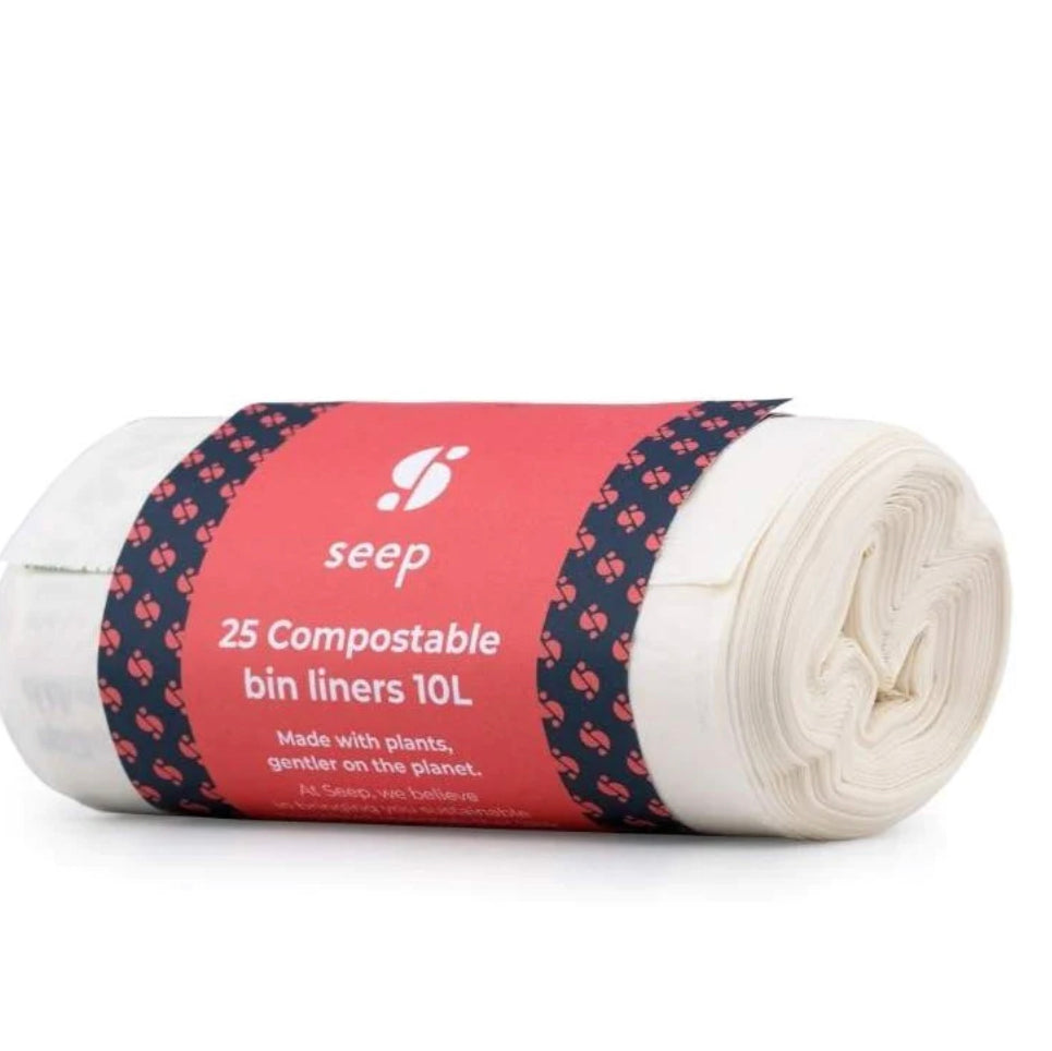 Bin Liners 10L (Compostable) - 25 bags per roll