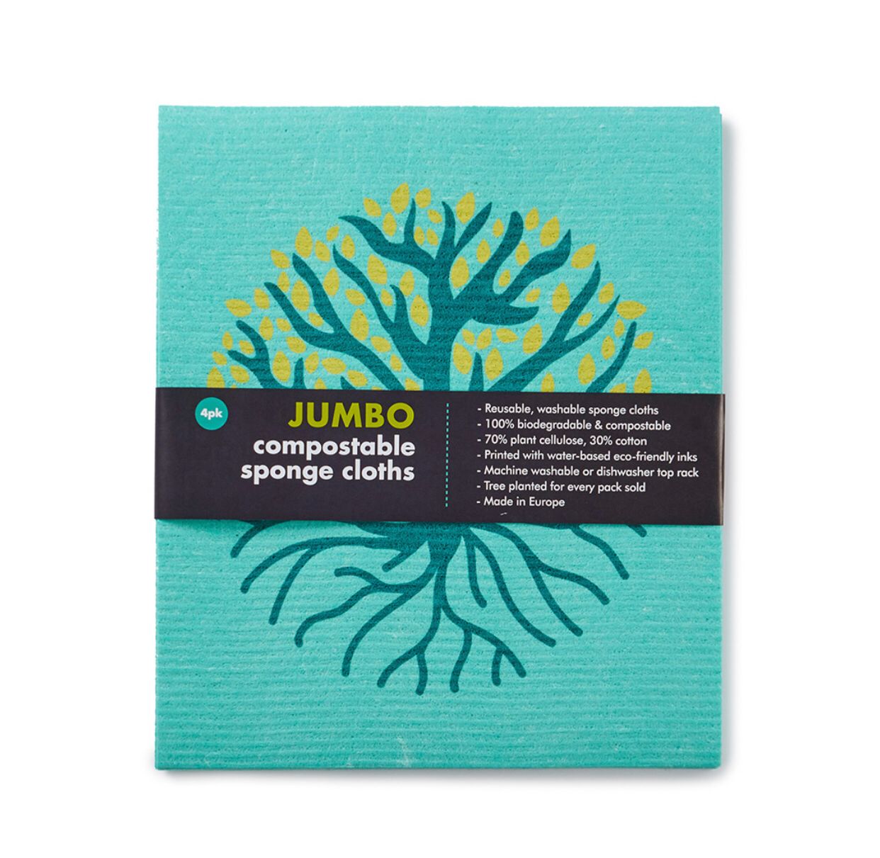 Jumbo Compostable Sponge Cloths by Eco Living