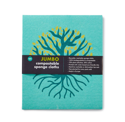 Jumbo Compostable Sponge Cloths by Eco Living