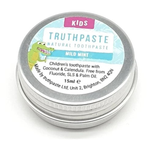 Truthpaste: Toothpaste 15ml FLUORIDE FREE, all flavours