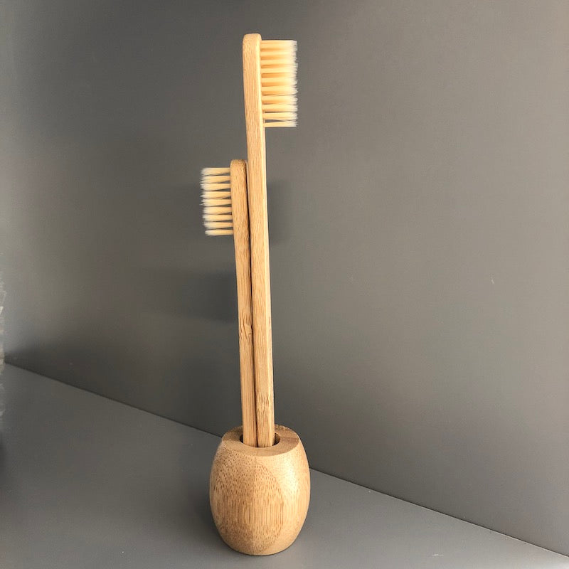 Toothbrush - Bamboo Handle , Medium Bristles